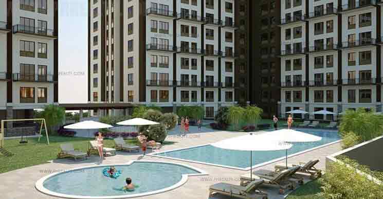 Outdoor swimming pool amenities at Escalades East Residences in Quezon City by Robinsons Communities