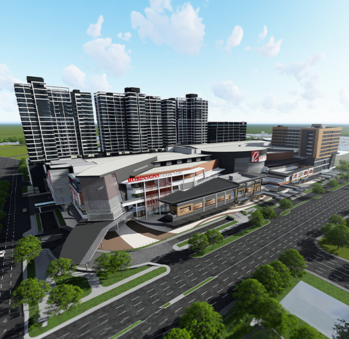 Galleria Residences Cebu integrated with Robinsons Galleria mall and commercial spaces