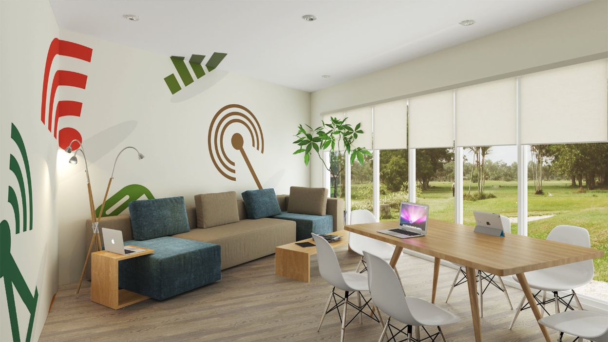 Gateway Regency Residences coworking lounge with modern workstations, Wi-Fi, and natural light in Mandaluyong