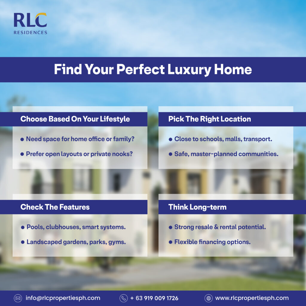Luxury homes for sale in the Philippines by RLC Properties – elegant houses in master-planned communities with top amenities and long-term value.