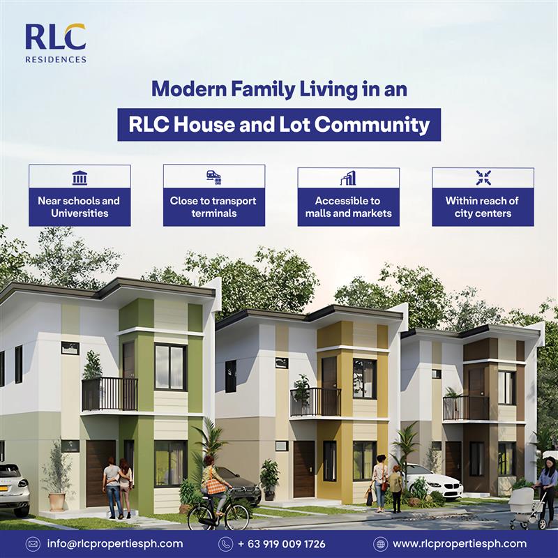 Modern RLC house and lot community in the Philippines – spacious homes near schools, malls, and transport hubs by Robinsons Land.